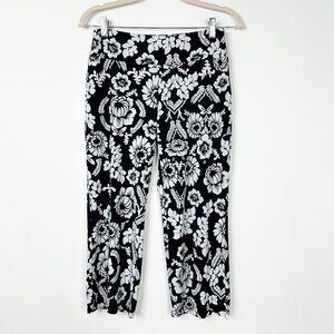 2/$30 White House Black Market Hawaiian Floral Print Pants High Rise XS #A0006